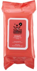 Wags & Wiggles Pañitos Purify Pomelo Hipoalergénicos - 100 Unidades